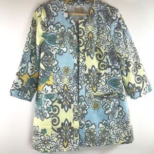 Appleseed's Petites Textured Printed Jacket Blazer